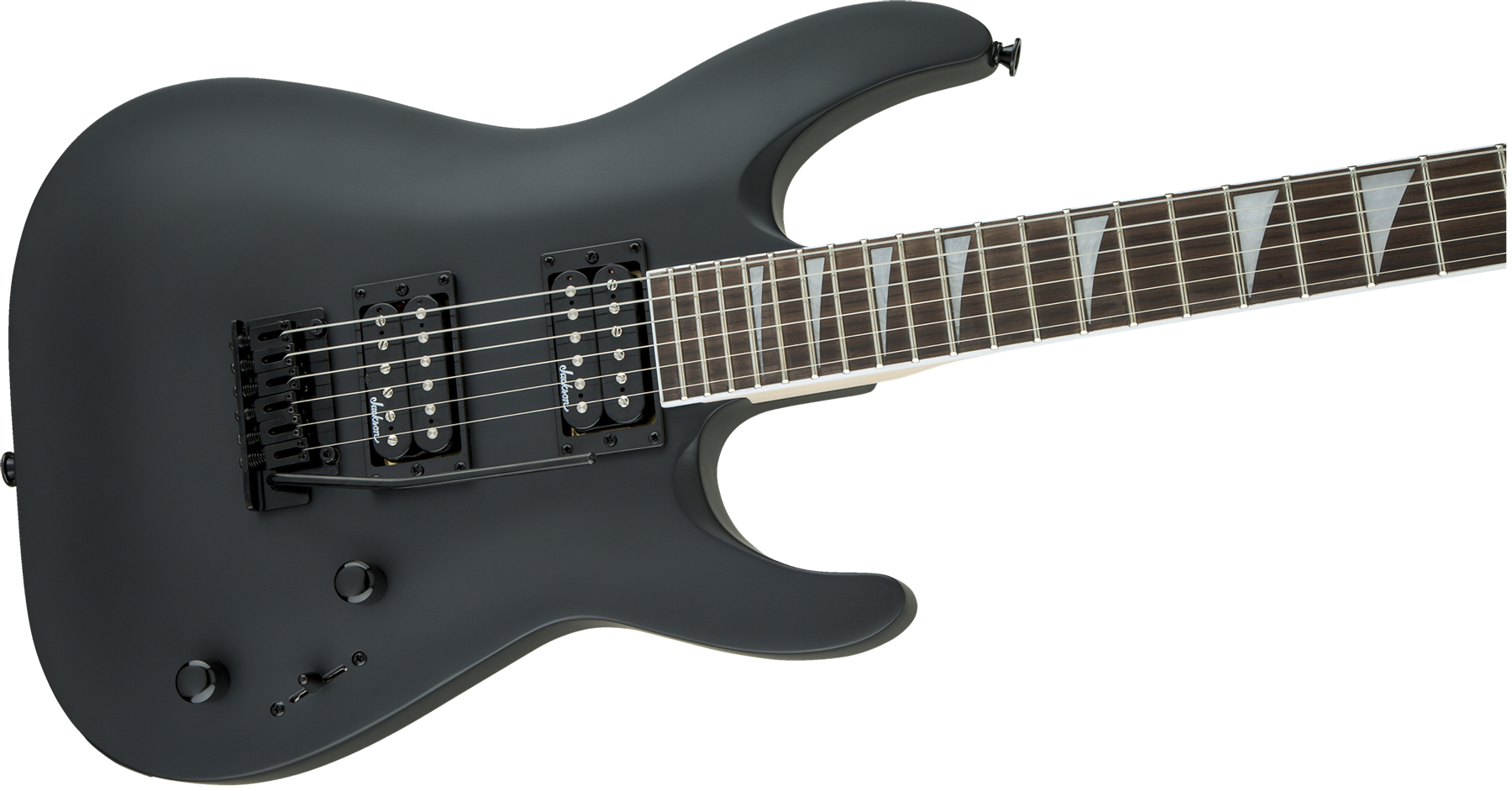 Jackson Dinky Arch Top Dka Js22 2h Trem Ama - Satin Black - Guitarra electrica metalica - Variation 2