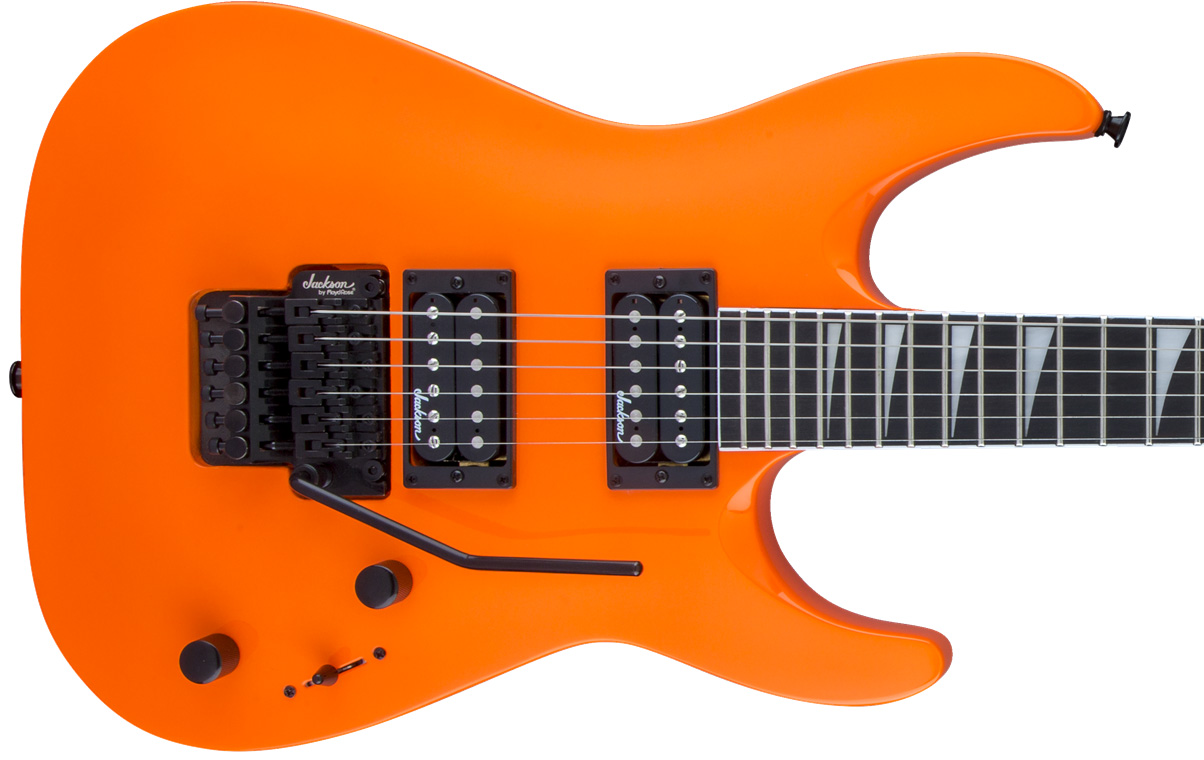 Jackson Dinky Arch Top Js32 Dka Hh Floyd Rose Rw - Neon Orange - Guitarra eléctrica con forma de str. - Variation 2