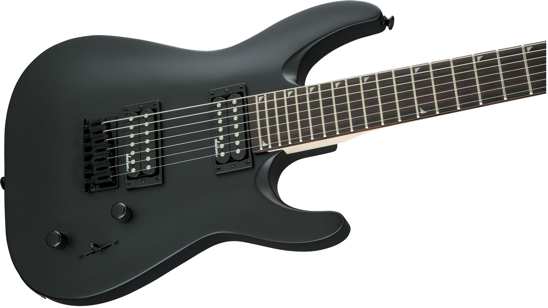 Jackson Dinky Archtop Js22-7 Dka 2h Ht Ama - Satin Black - Guitarra eléctrica de 7 cuerdas - Variation 2