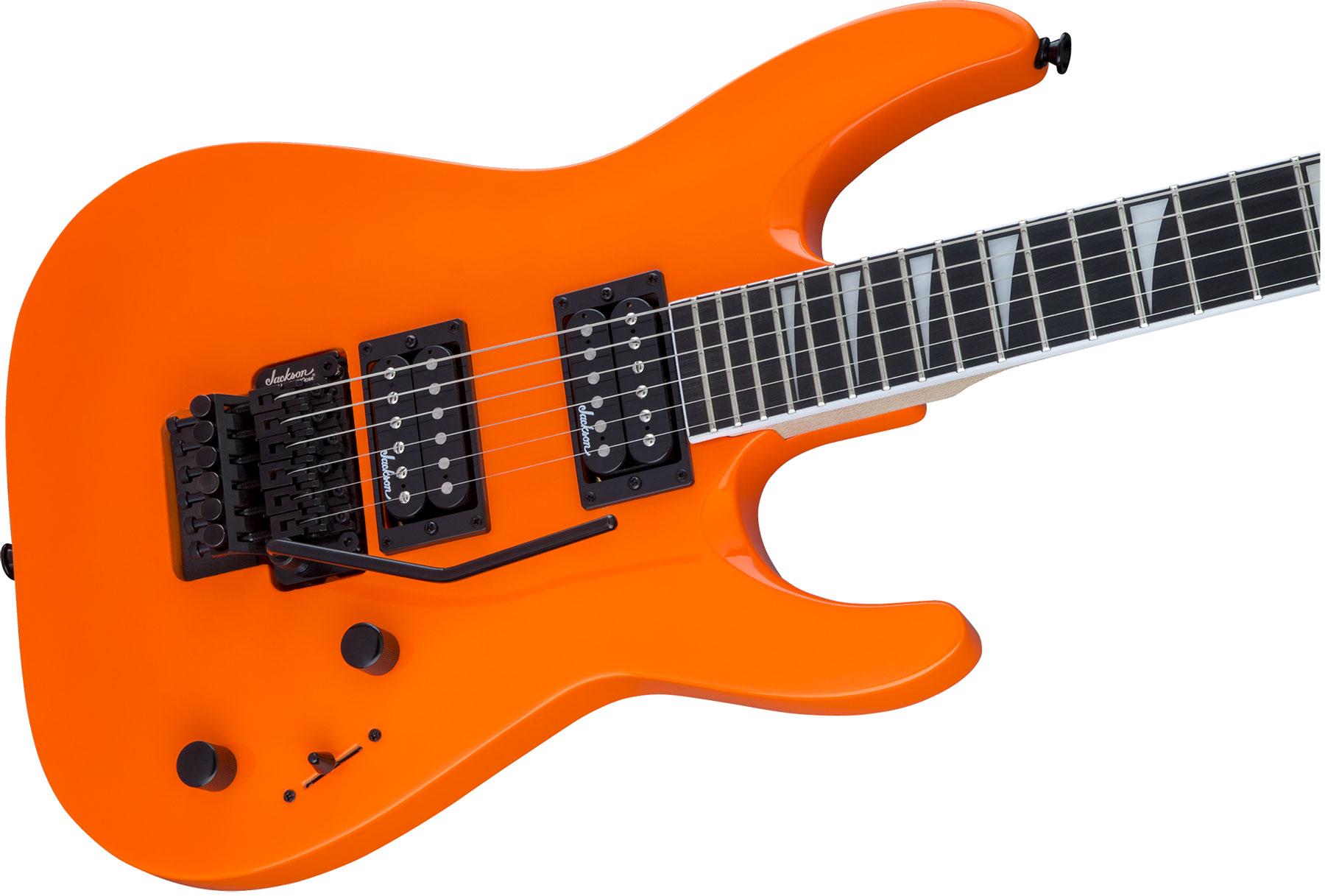 Jackson Dinky Archtop Js32 Dka 2h Fr Ama - Neon Orange - Guitarra eléctrica de doble corte - Variation 2