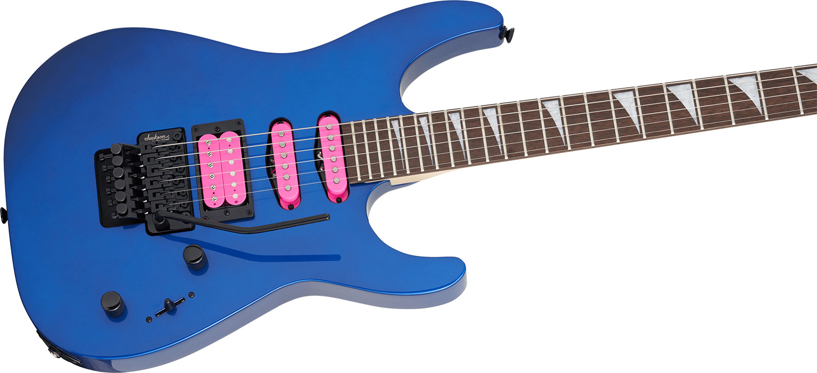 Jackson Dinky Dk3xr Hss Fr Lau - Cobalt Blue - Guitarra eléctrica con forma de str. - Variation 2