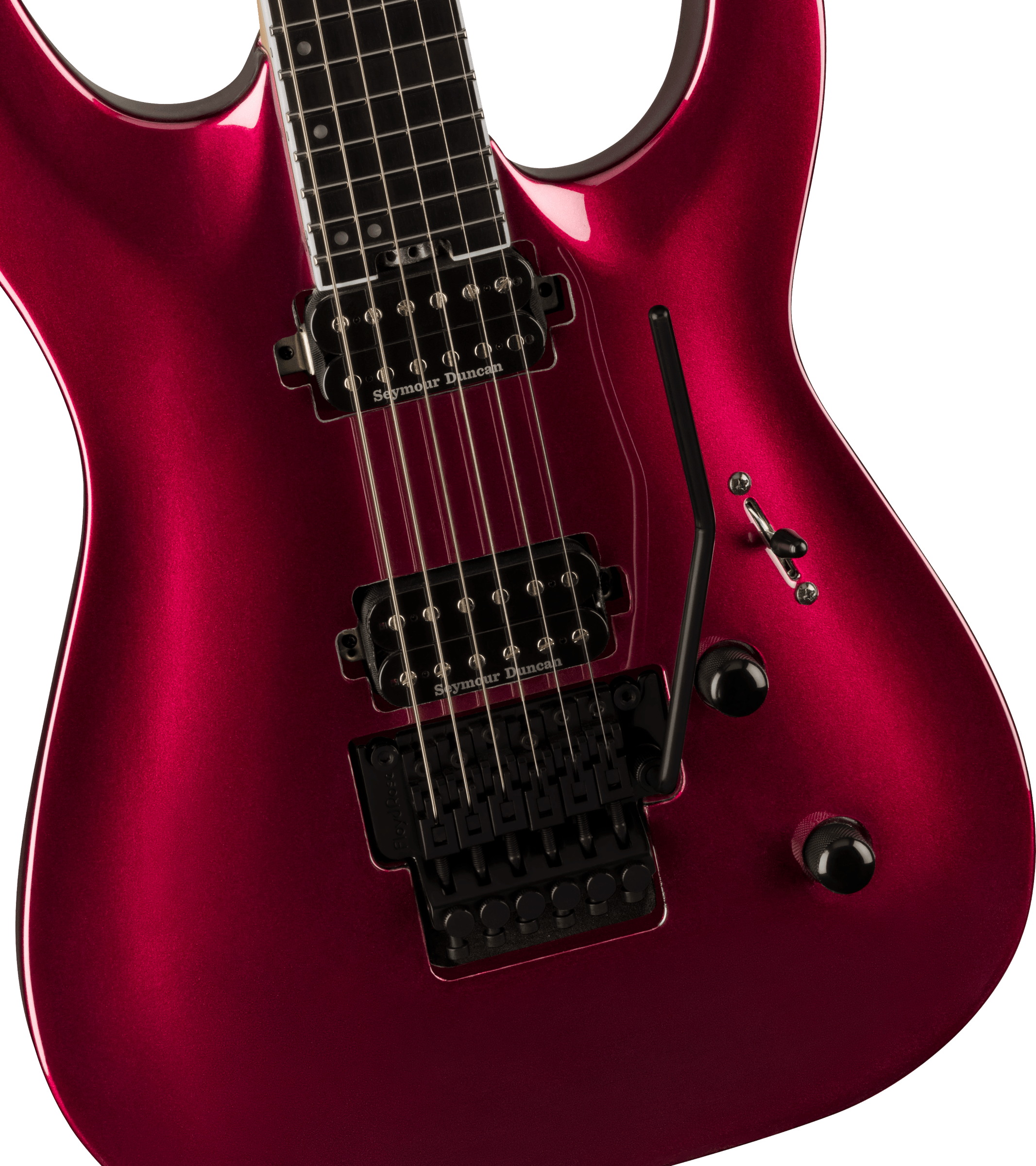 Jackson Dinky Dka Pro Plus 2h Seymour Duncan Fr Eb - Oxblood - Guitarra eléctrica con forma de str. - Variation 2