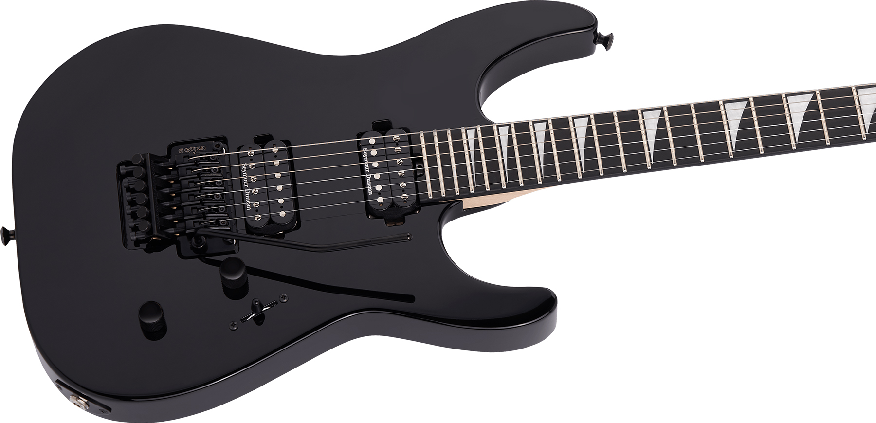 Jackson Dinky Dkr Mah Mj Jap 2h Seymour Duncan Fr Eb - Black - Guitarra eléctrica con forma de str. - Variation 2