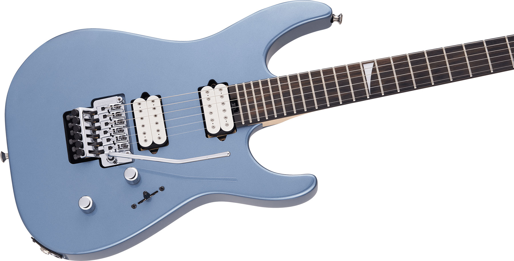 Jackson Dinky Dkr Mj Jap 2h Dimarzio Fr Eb - Ice Blue Metallic - Guitarra eléctrica con forma de str. - Variation 2