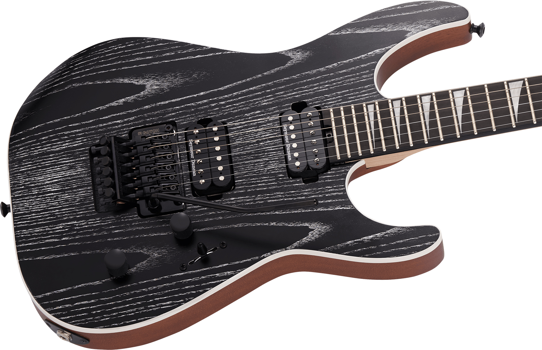 Jackson Dinky Dkra Mj Jap 2h Seymour Duncan Fr Eb - Matte Black Ash - Guitarra eléctrica con forma de str. - Variation 2