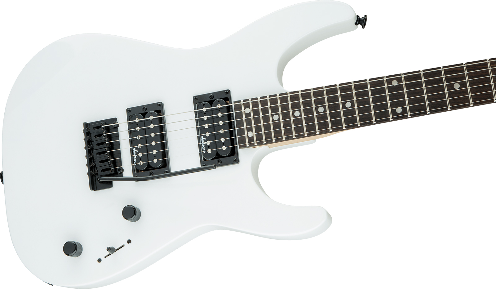 Jackson Dinky Js12 2h Trem Ama - Snow White - Guitarra electrica metalica - Variation 2
