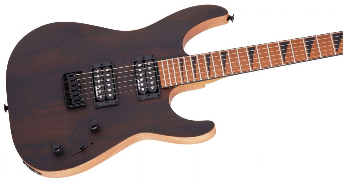 Jackson Dinky Js42 Ziricote Fsr Ltd 2h Ht Mn - Natural Satin - Guitarra electrica metalica - Variation 2