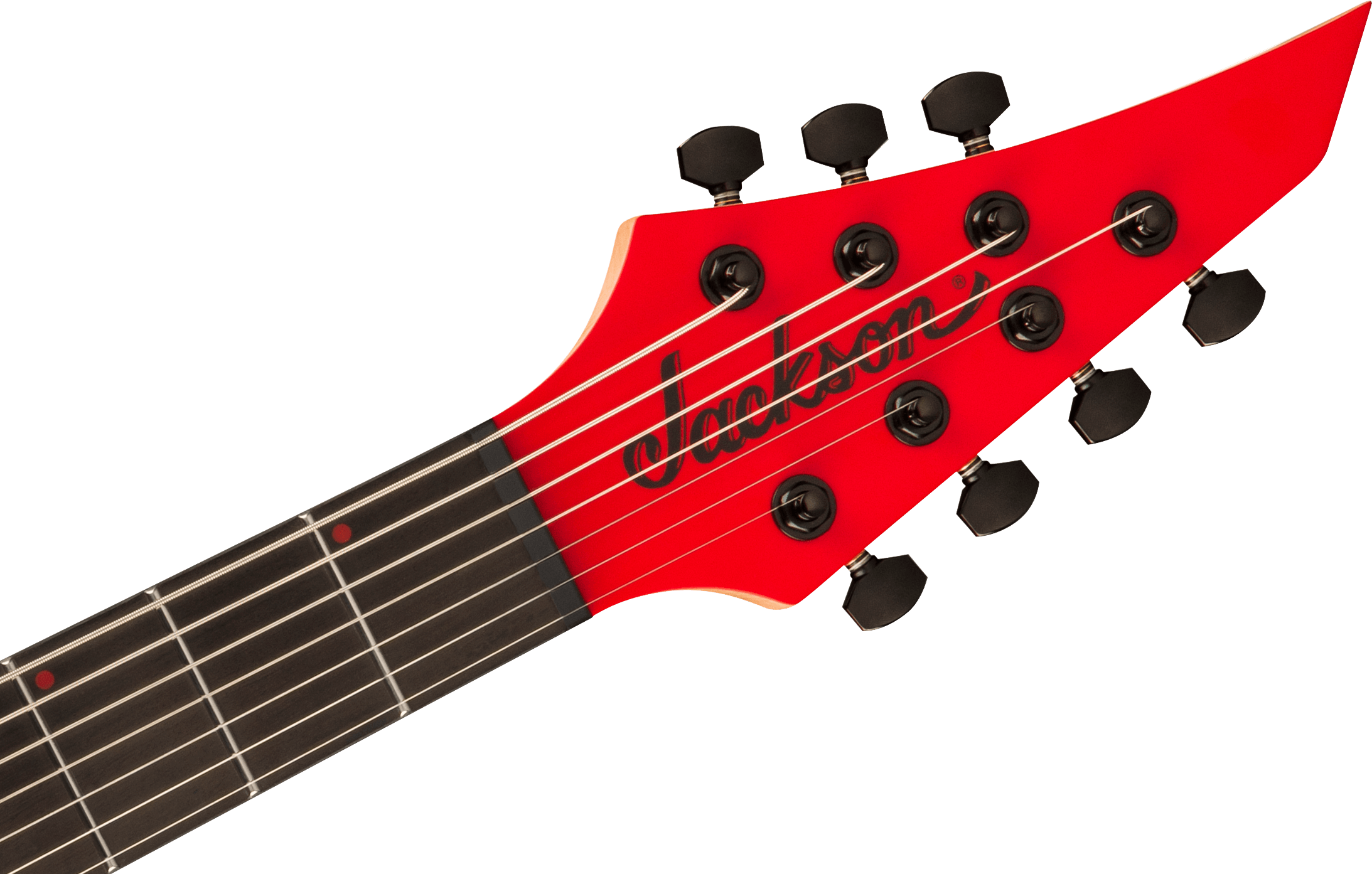 Jackson Dinky Mdk Ht7 Pro Plus 2h Bare Knuckle Eb - Satin Red W/black Bevels - Guitarra eléctrica de 7 cuerdas - Variation 4