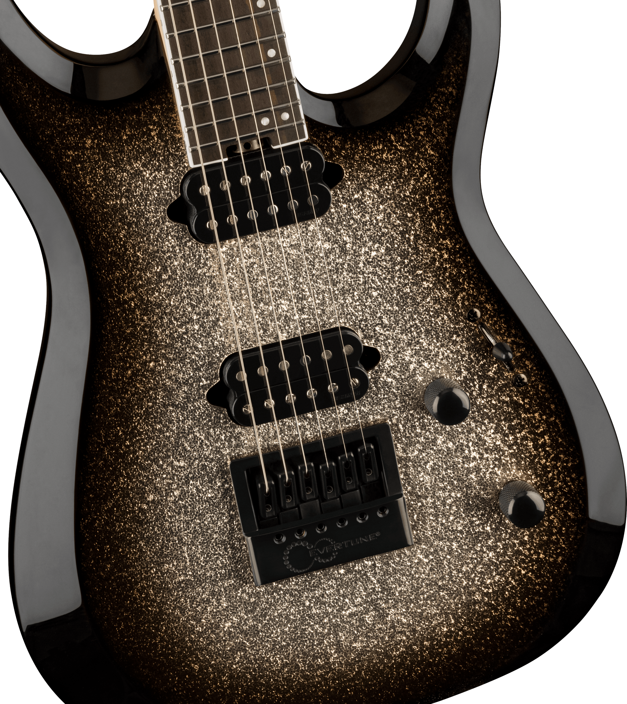 Jackson Dinky Mdk Pro Plus Evertune 2h Fishman Eb - Silver Sparkle - Guitarra eléctrica con forma de str. - Variation 2