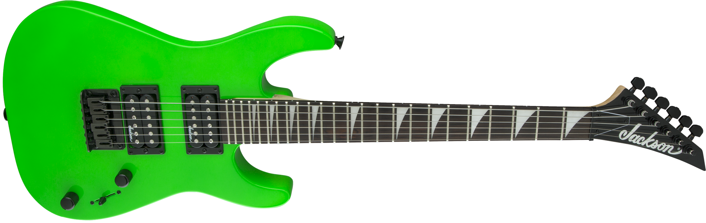 Jackson Dinky Minion Js1x Diapason Court Hh Ht Ama - Neon Green - Guitarra eléctrica para niños - Variation 2