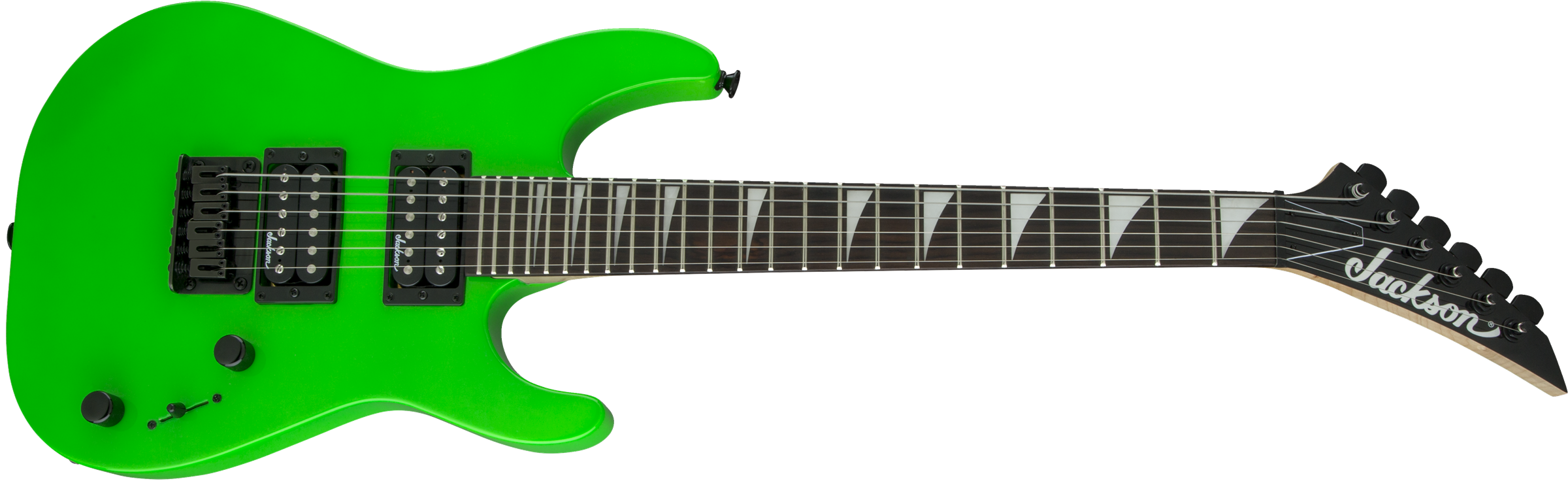 Jackson Dinky Minion Js1x Diapason Court Hh Ht Ama - Neon Green - Guitarra eléctrica para niños - Variation 3