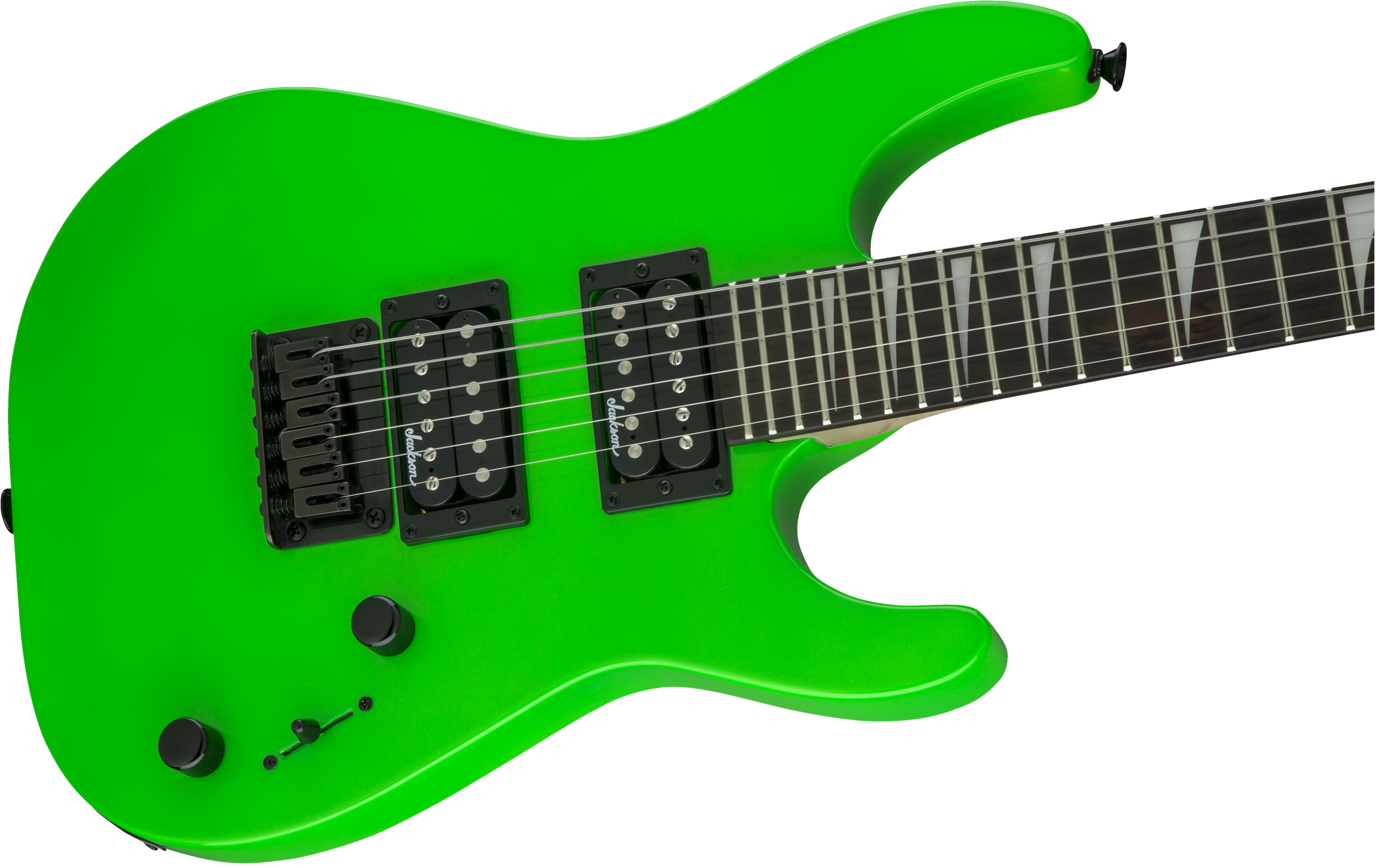Jackson Dinky Minion Js1x Diapason Court Hh Ht Ama - Neon Green - Guitarra eléctrica para niños - Variation 4