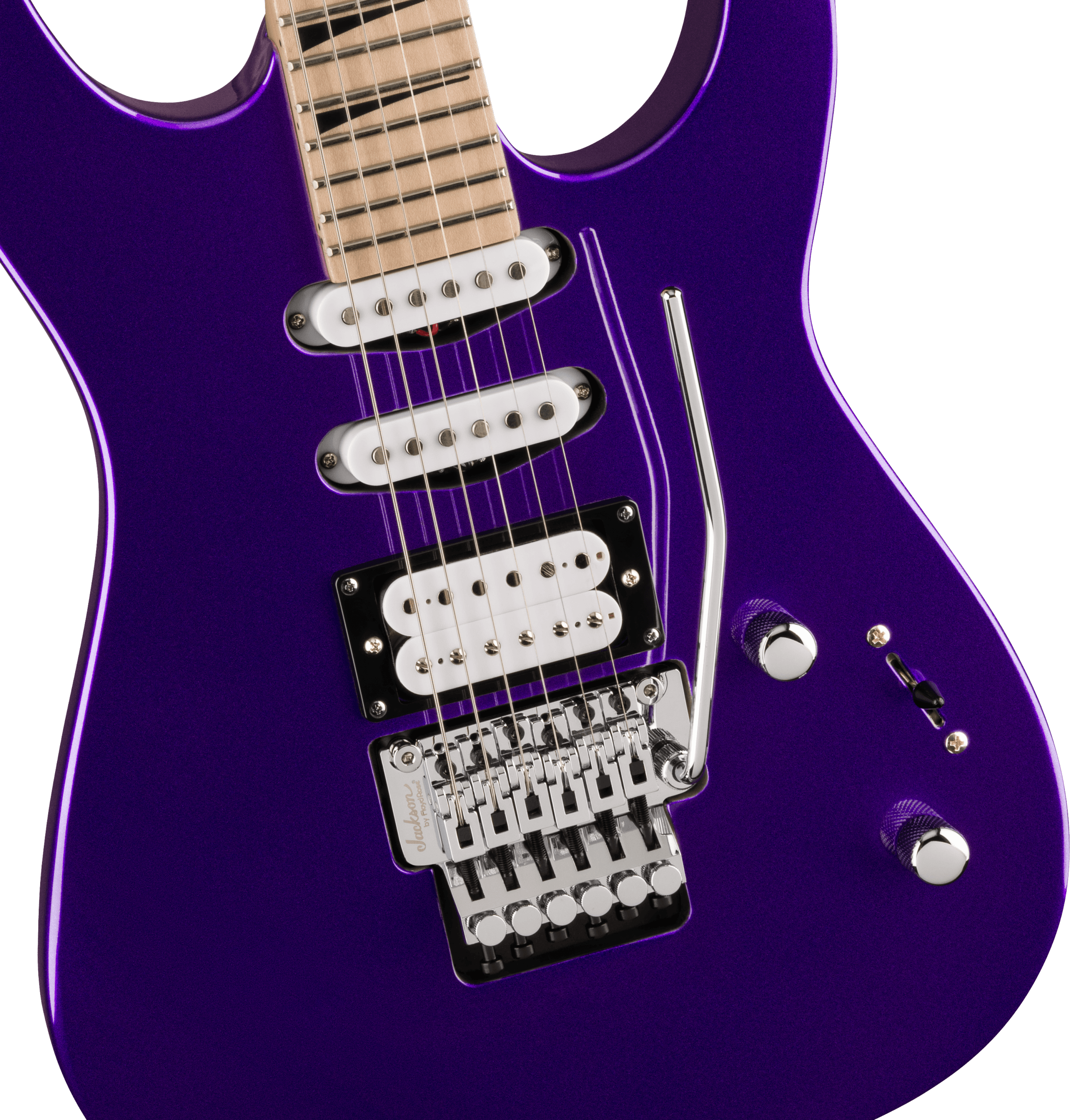 Jackson Dinky Dk3xr Hss Fr Mn - Deep Purple Metallic - Guitarra eléctrica con forma de str. - Variation 3
