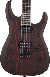 Guitarra eléctrica barítono  Jackson Pro Dinky DK Modern Ash HT6 - Baked red