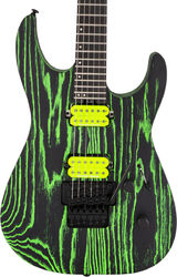 Guitarra electrica metalica Jackson Pro Dinky DK2 Ash - Green glow