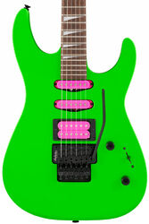 Guitarra eléctrica con forma de str. Jackson Dinky DK3XR HSS - Neon green