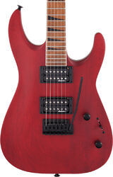 Guitarra eléctrica con forma de str. Jackson Dinky Arch Top JS24 DKAM - Red stain