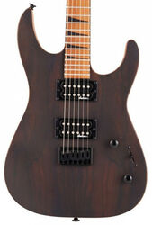 Guitarra electrica metalica Jackson Dinky JS42 Ziricote FSR Ltd - Natural satin