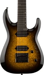 Guitarra eléctrica de 7 cuerdas Jackson Pro Plus Dinky DK Modern EVTN7 - Gold sparkle