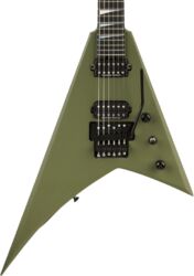 Guitarra electrica metalica Jackson American Rhoads RR24 - Matte army drab