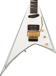 Guitarra electrica metalica Jackson Concept Rhoads RR24 HS - White with black pinstripes