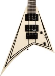 Guitarra eléctrica para niños Jackson RR Minion JS1XM - Snow White W/ Black Pin Stripes