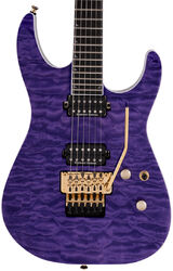 Guitarra eléctrica con forma de str. Jackson Pro Soloist SL2Q MAH - Transparent purple