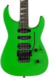 Guitarra eléctrica con forma de str. Jackson American Soloist SL3 - Satin slime green