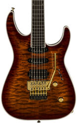 Guitarra eléctrica con forma de str. Jackson Pro Plus Soloist SLA3Q - Amber tiger eye
