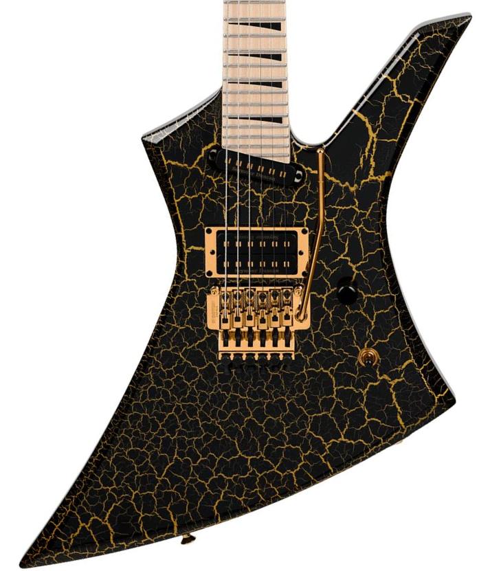 Guitarra electrica metalica Jackson Brandon Ellis Pro Plus Kelly KE27 - Gold Crackle