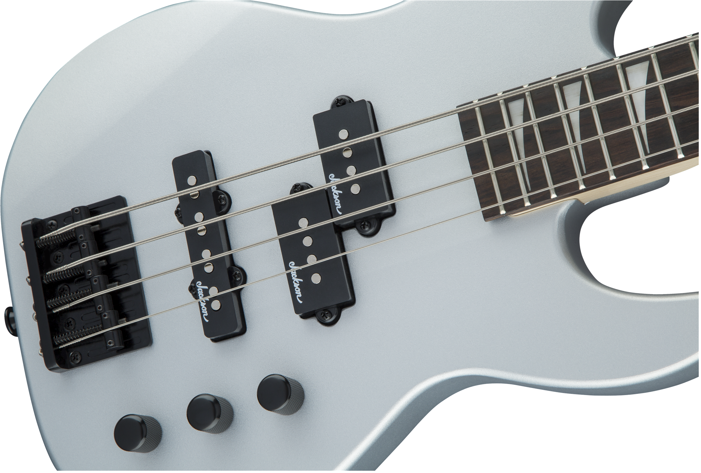 Jackson Js Series Concert Bass Minion Js1x - Satin Silver - Bajo eléctrico para niños - Variation 4