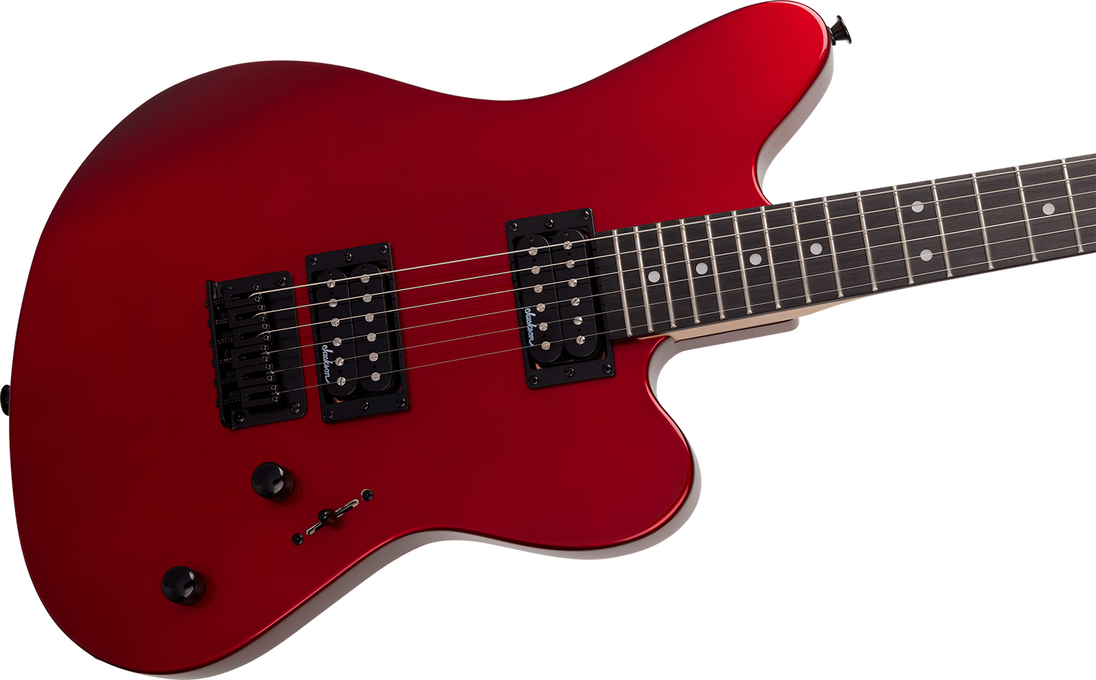 Jackson Js22 Surfcaster 2h Ht Ama - Metallic Red - Guitarra electrica retro rock - Variation 2
