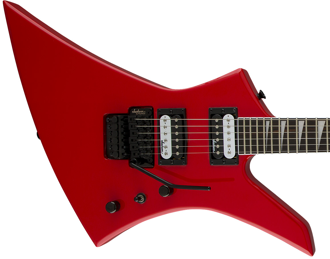 Jackson Kelly Js32 2h Fr Ama - Ferrari Red - Guitarra electrica metalica - Variation 1