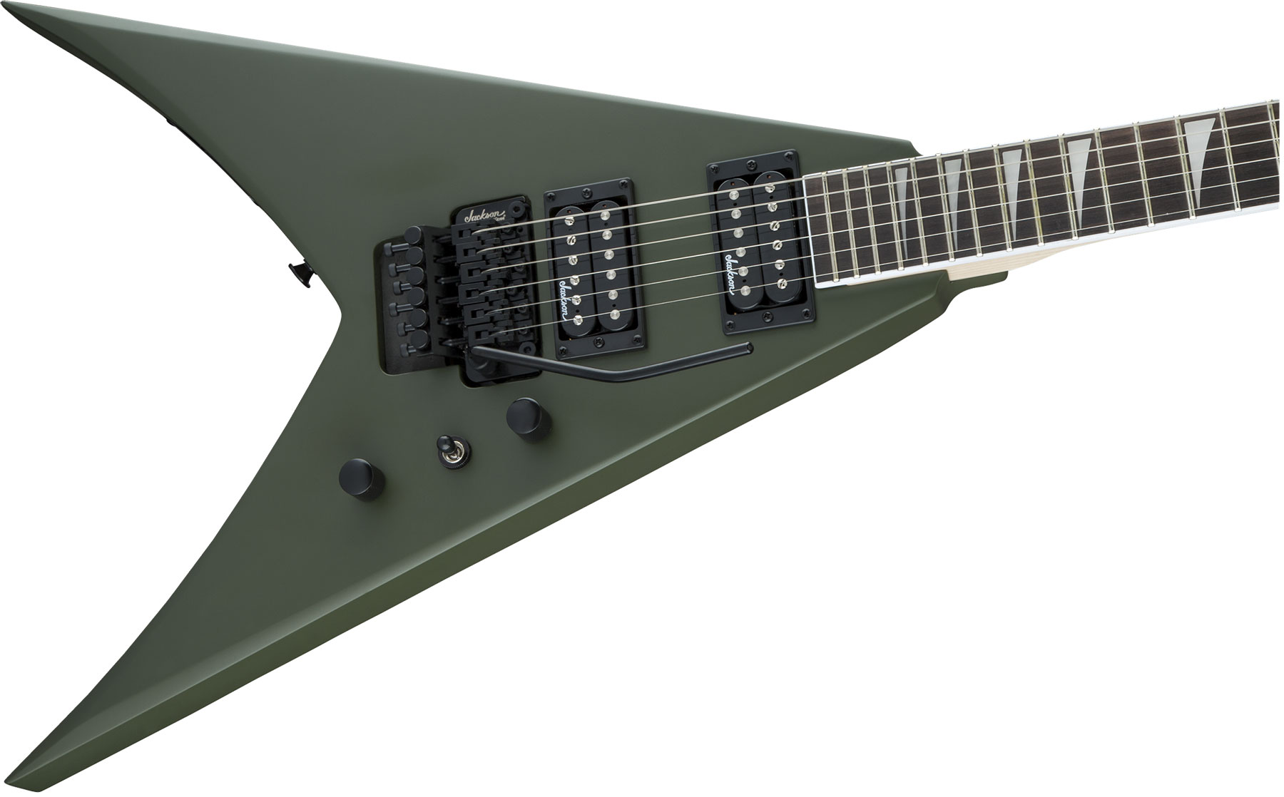 Jackson King V Js32 2h Fr Ama - Matte Army Drab - Guitarra electrica metalica - Variation 2