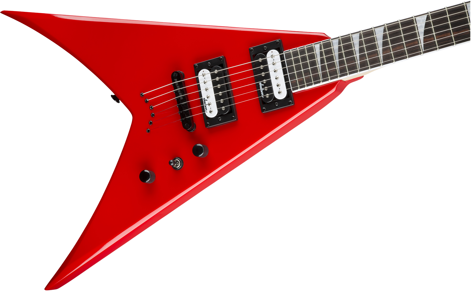 Jackson King V Js32t 2h Ht Ama - Ferrari Red - Guitarra electrica metalica - Variation 2