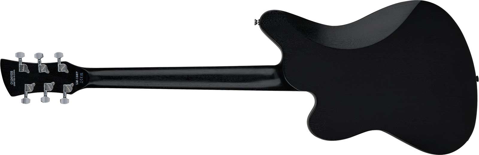 Jackson Lee Malia Lm87 Pro Signature 2h Ht Ama - Open-pore Black Semi-gloss - Guitarra electrica retro rock - Variation 1