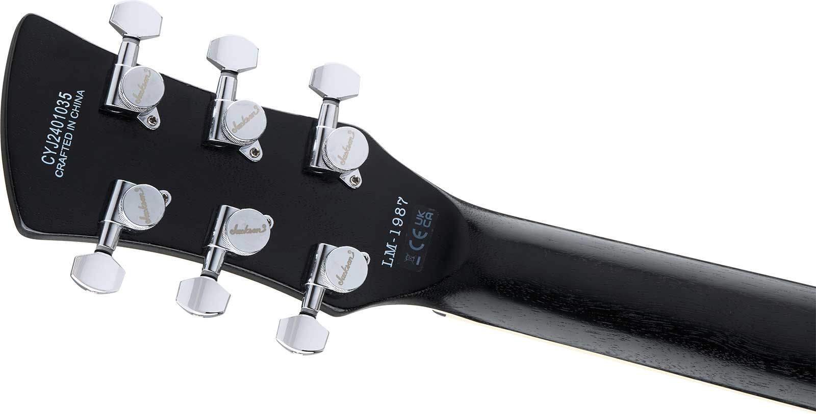 Jackson Lee Malia Lm87 Pro Signature 2h Ht Ama - Open-pore Black Semi-gloss - Guitarra electrica retro rock - Variation 3