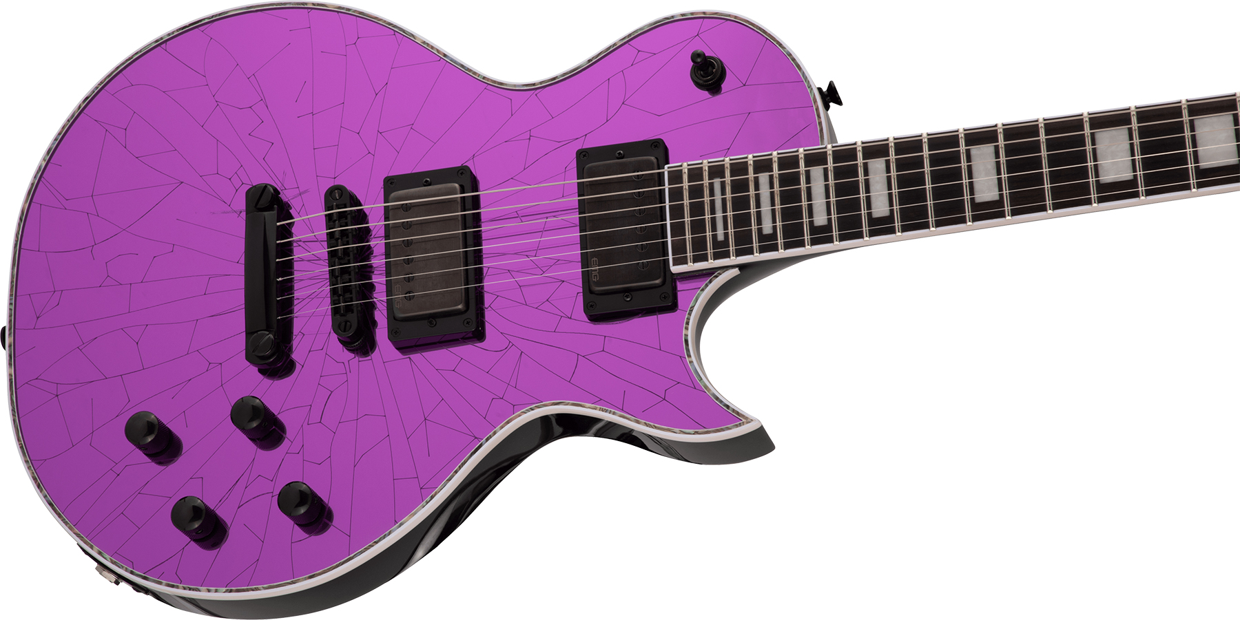 Jackson Marty Friedman Mf-1 Pro Signature 2h Emg Ht Eb - Purple Mirror - Guitarra eléctrica de corte único. - Variation 2
