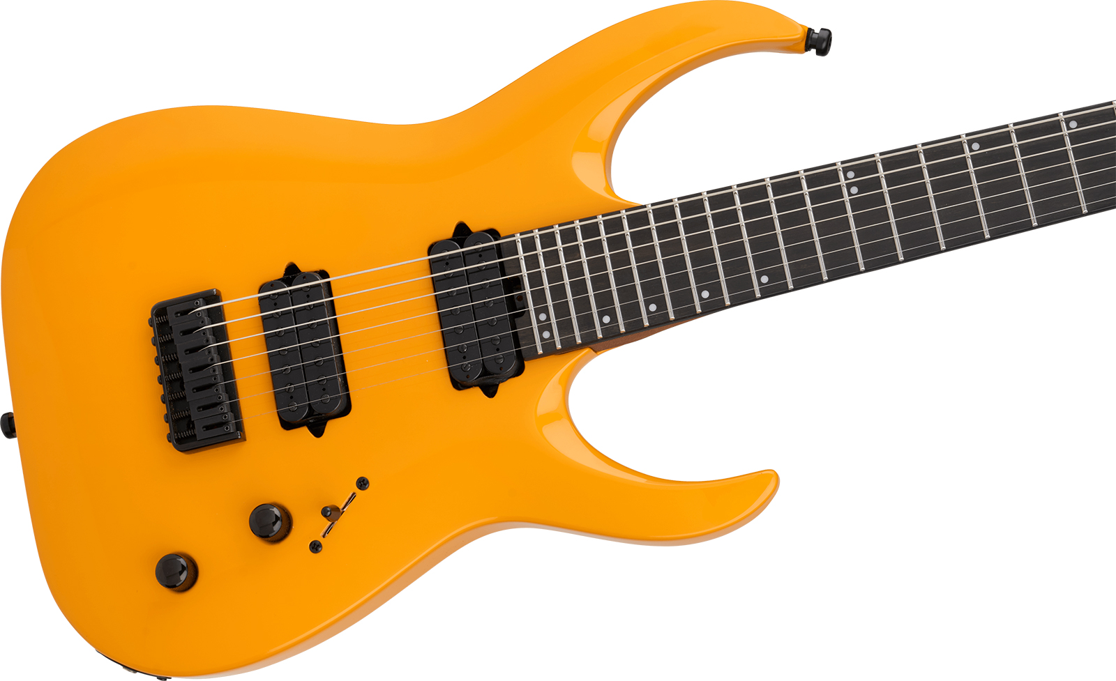Jackson Misha Mansoor Juggernaut Ht7 Pro Signature 7c Baryton 2h Ht Eb - Signal Yellow - Guitarra eléctrica barítono - Variation 2