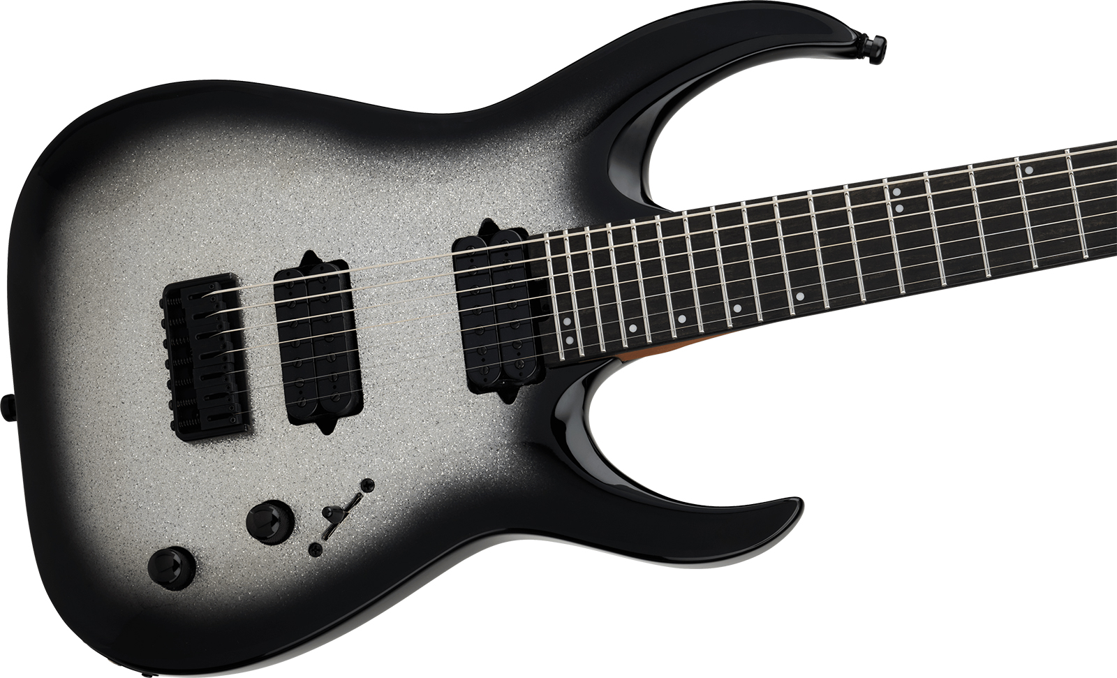 Jackson Misha Mansoor Juggernaut Ht7 Pro Signature 7c Baryton 2h Ht Eb - Silverburst Sparkle - Guitarra eléctrica barítono - Variation 2