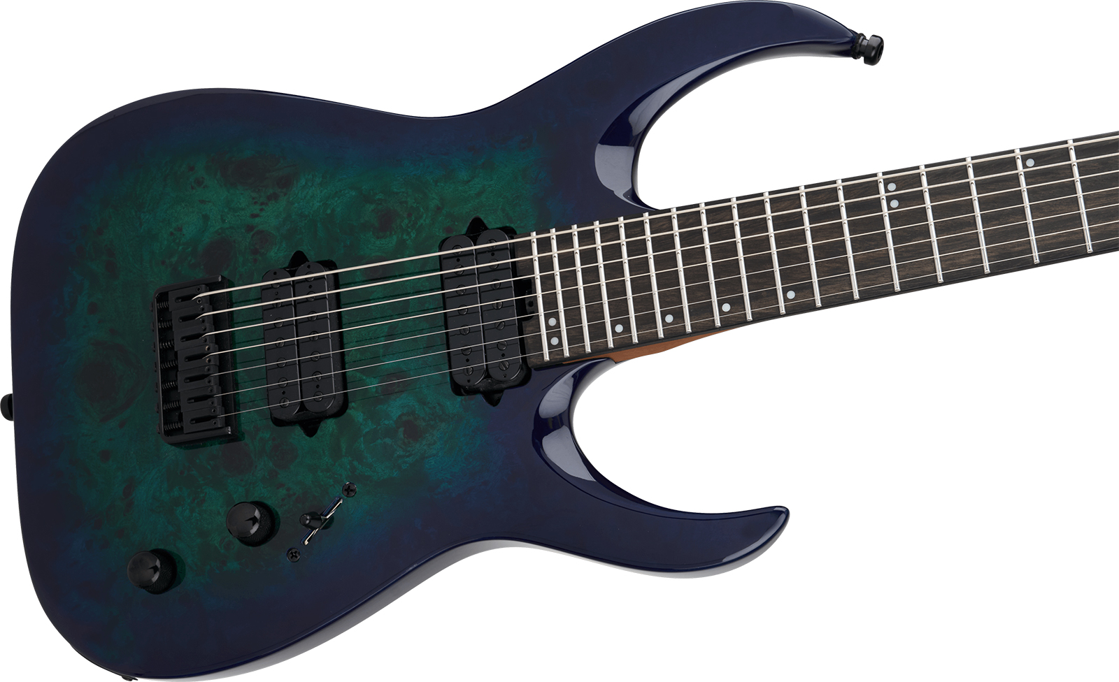 Jackson Misha Mansoor Juggernaut Ht7p Pro Signature 7c Baryton 2h Ht Eb - Chlorine Burst - Guitarra eléctrica barítono - Variation 2