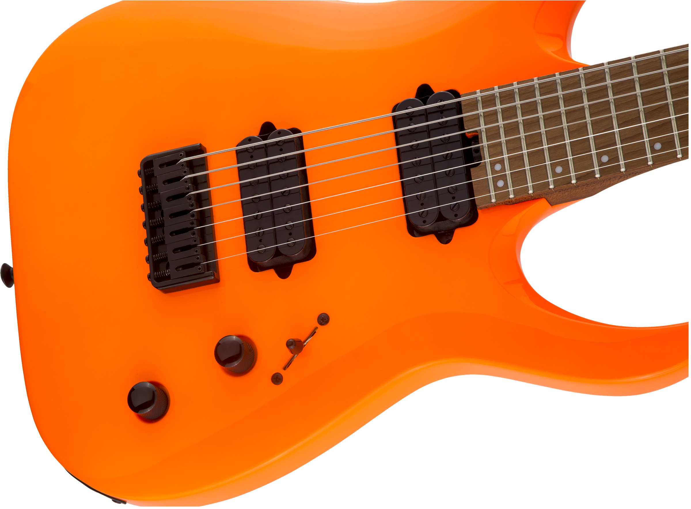 Jackson Misha Mansoor Juggernaut Ht7 Pro Signature 2h Ht Mn - Neon Orange - Guitarra eléctrica de 7 cuerdas - Variation 3