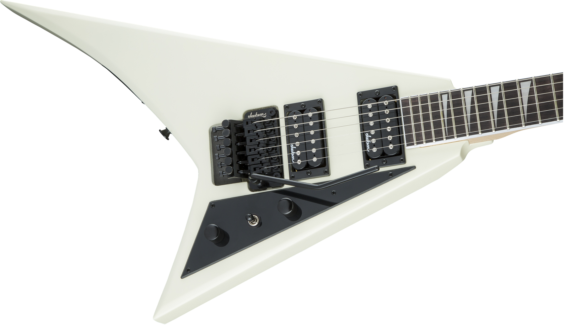 Jackson Randy Rhoads Js32 2h Fr Ama - Ivory - Guitarra electrica metalica - Variation 2