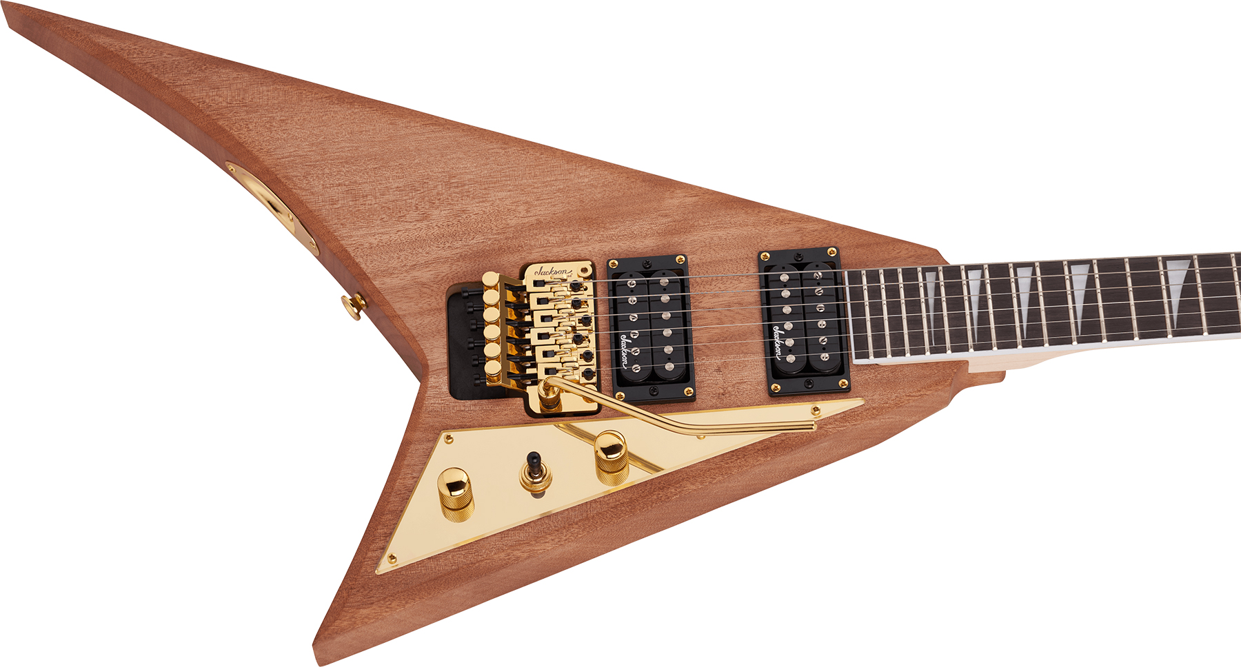 Jackson Randy Rhoads Js32 Mah 2h Fr Ama - Natural - Guitarra electrica metalica - Variation 2