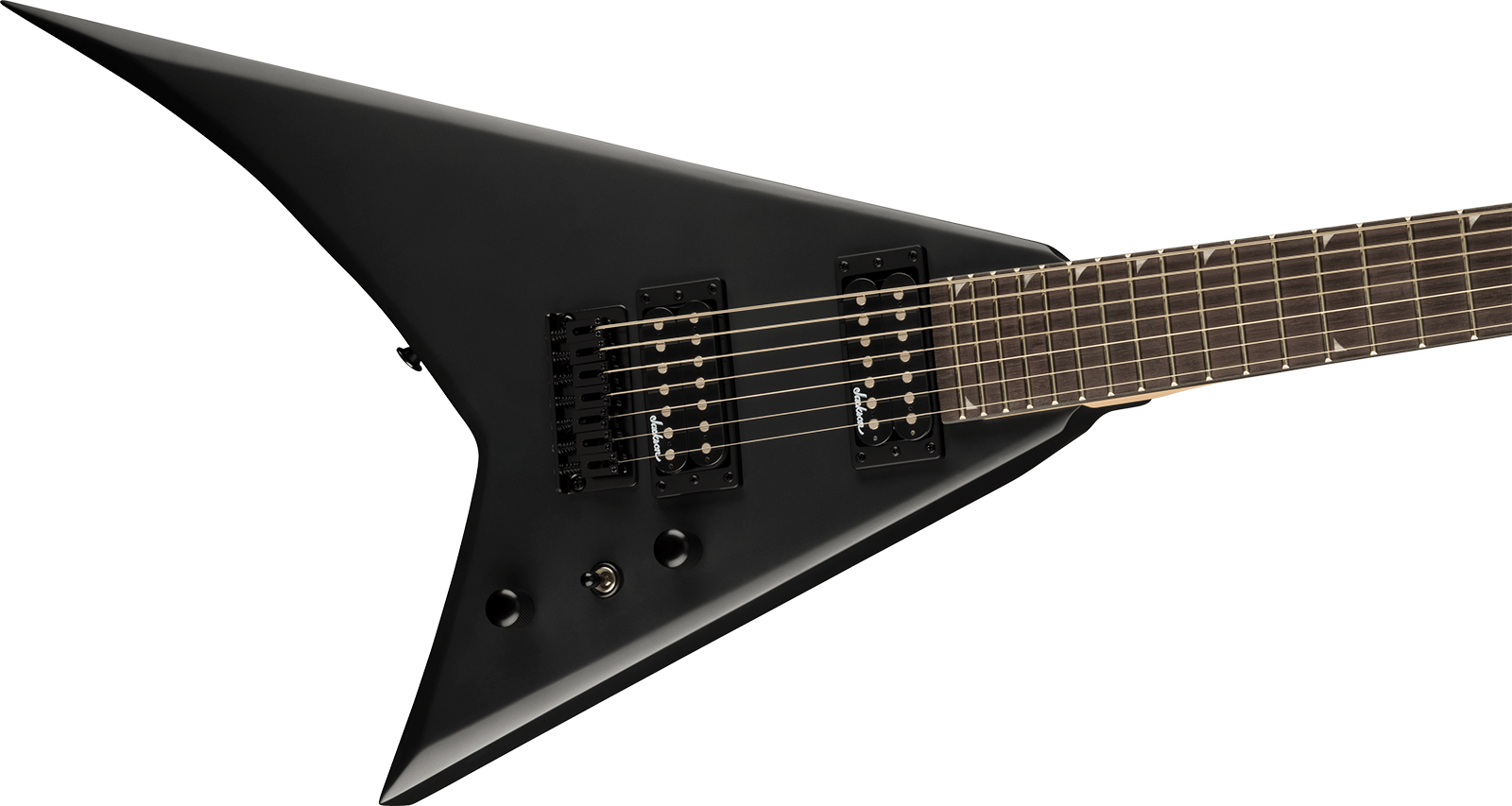 Jackson Rhoads Js22-7 Rr 7c Baryton 2h Fr Ama - Satin Black - Guitarra eléctrica barítono - Variation 2