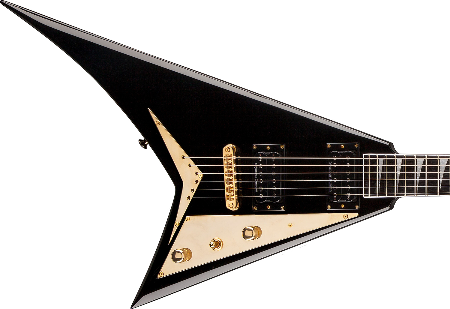 Jackson Rhoads Rrt-5 Pro 2h Seymour Duncan Ht Eb - Black - Guitarra electrica metalica - Variation 2