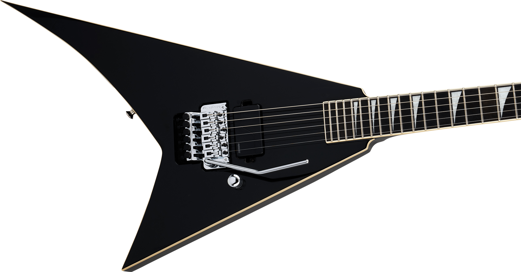 Jackson Rhoads Rr1a Pro Plus Pure Metal 1h Fishman Fluence Modern Fr Eb - Gloss Black - Guitarra electrica metalica - Variation 2