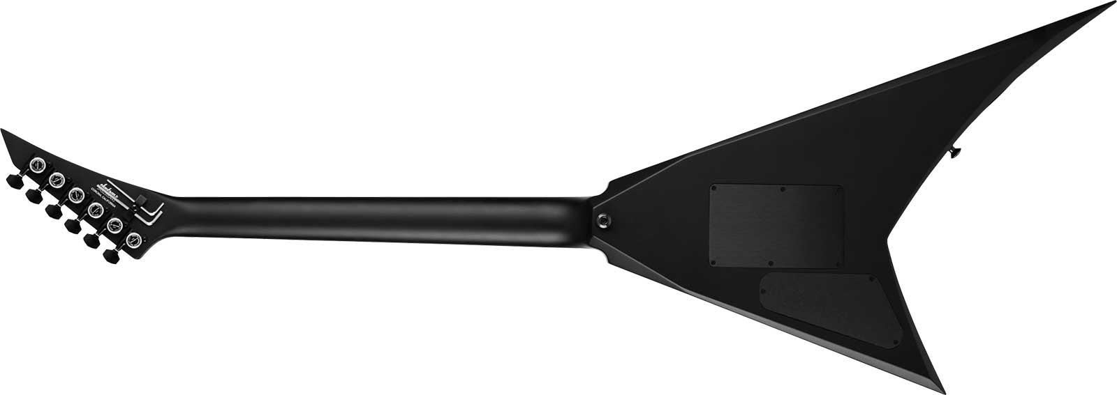 Jackson Rhoads Rr24 American 2h Seymour Duncan Fr Eb - Satin Black - Guitarra electrica metalica - Variation 1