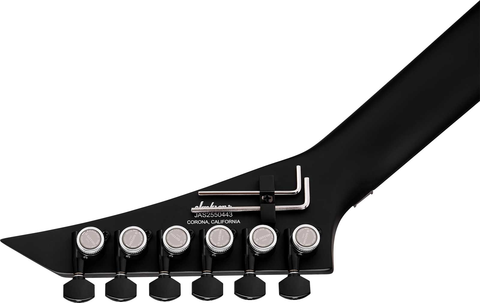 Jackson Rhoads Rr24 American 2h Seymour Duncan Fr Eb - Satin Black - Guitarra electrica metalica - Variation 3