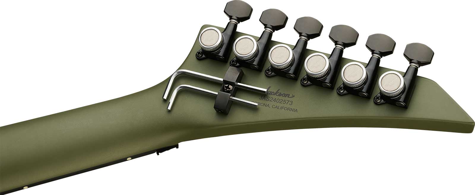Jackson Rhoads Rr24 American 2h Seymour Duncan Fr Eb - Matte Army Drab - Guitarra electrica metalica - Variation 3